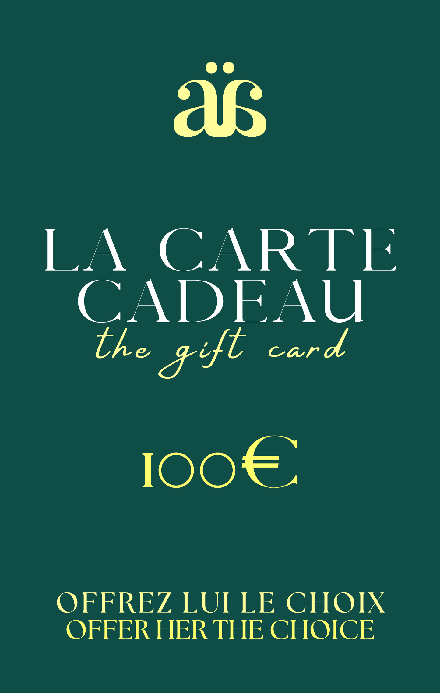 LA CARTE CADEAU