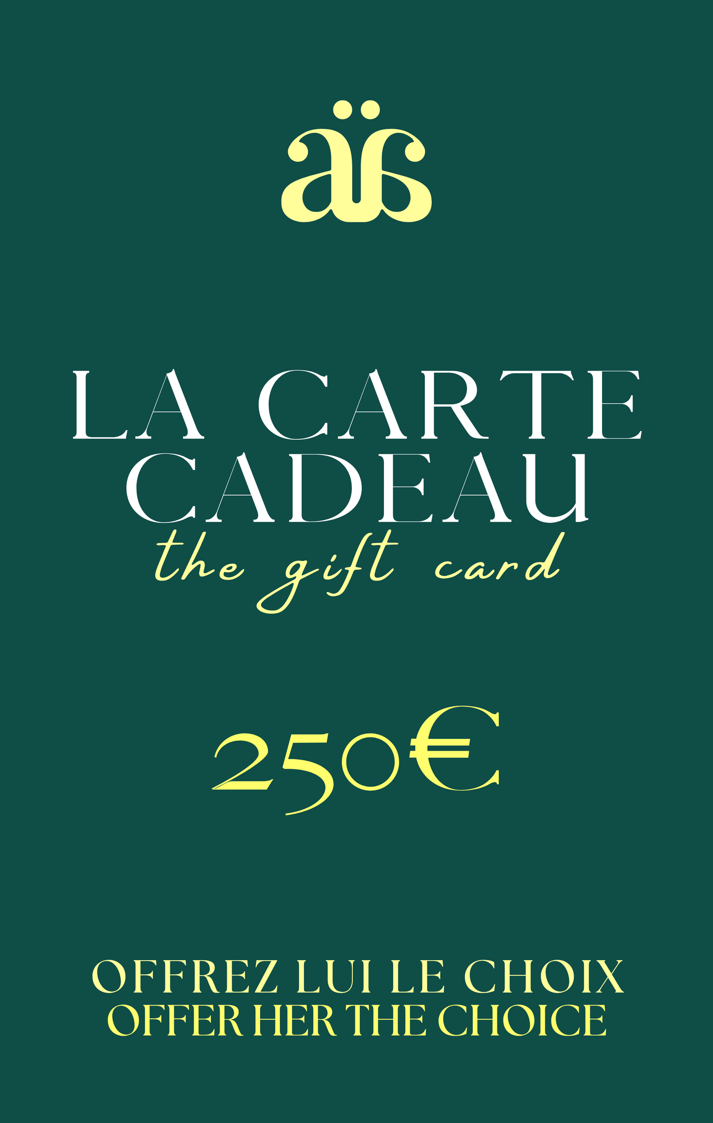 LA CARTE CADEAU