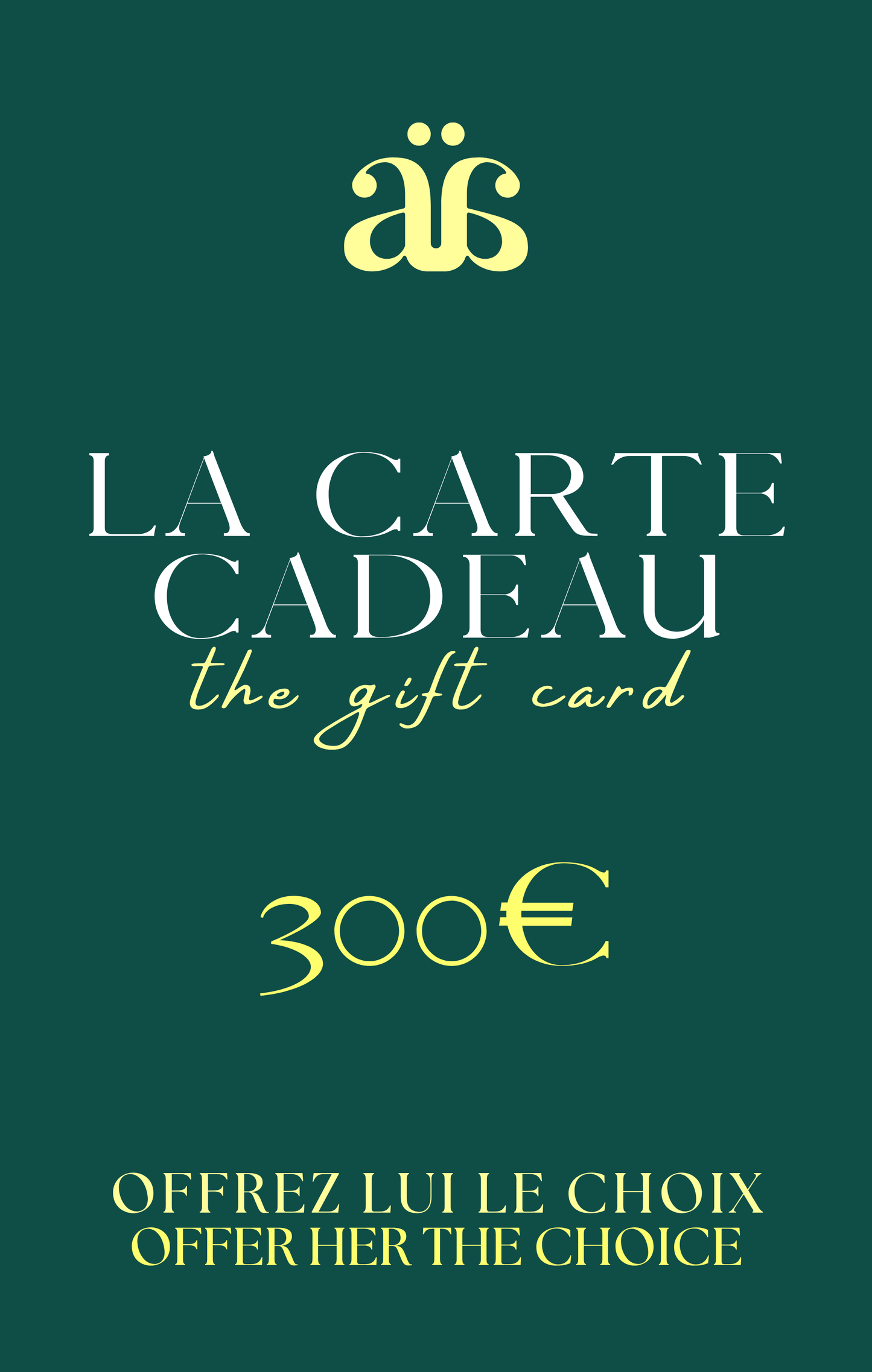 LA CARTE CADEAU