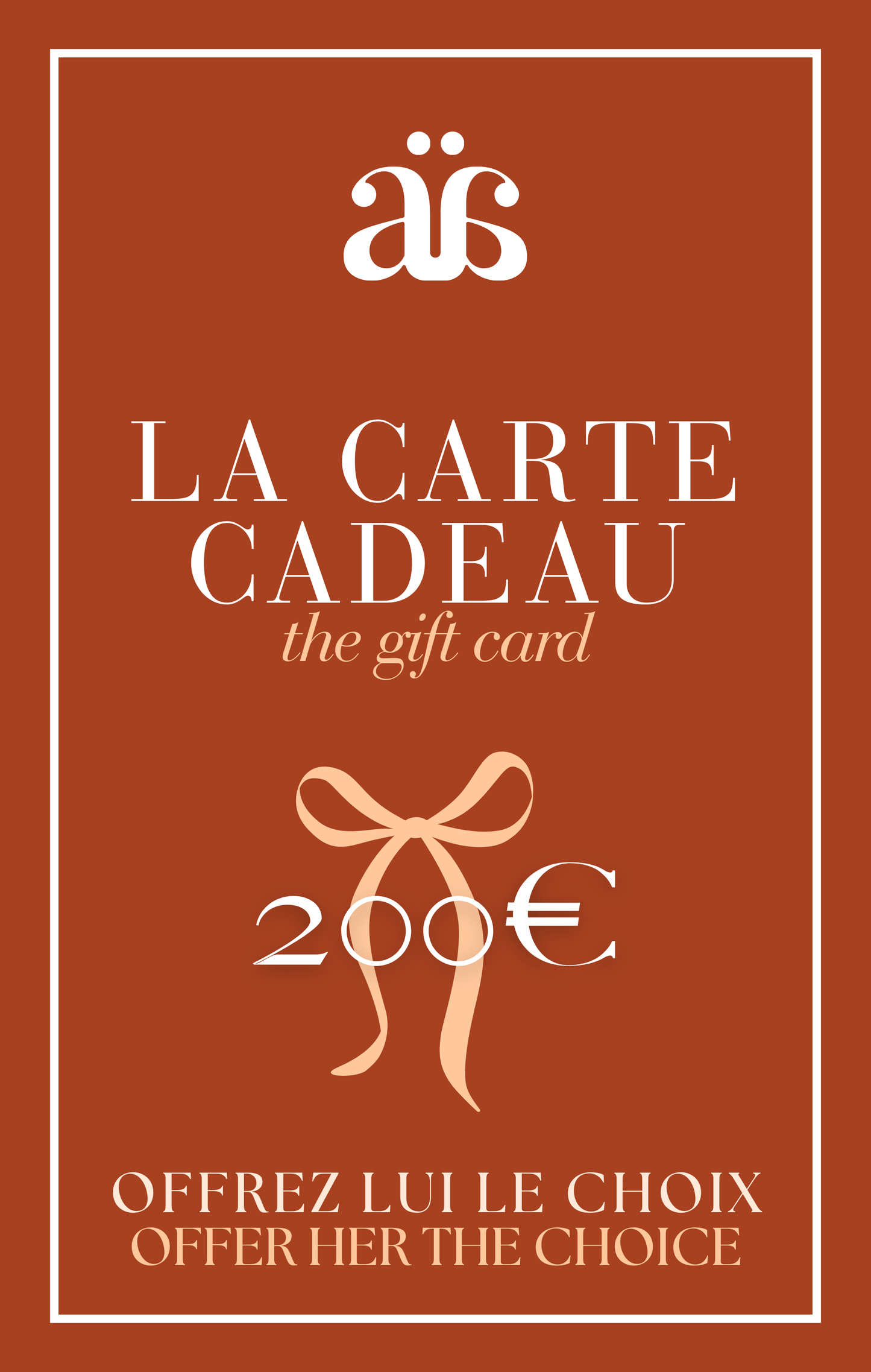 LA CARTE CADEAU
