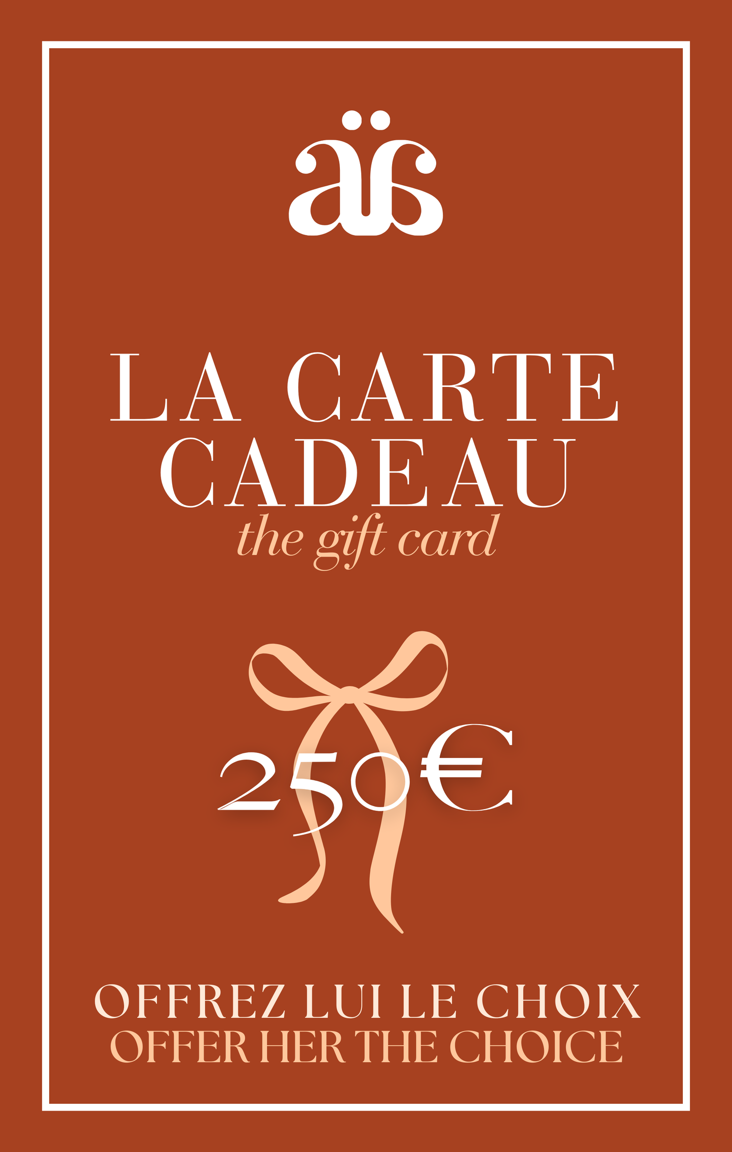 LA CARTE CADEAU